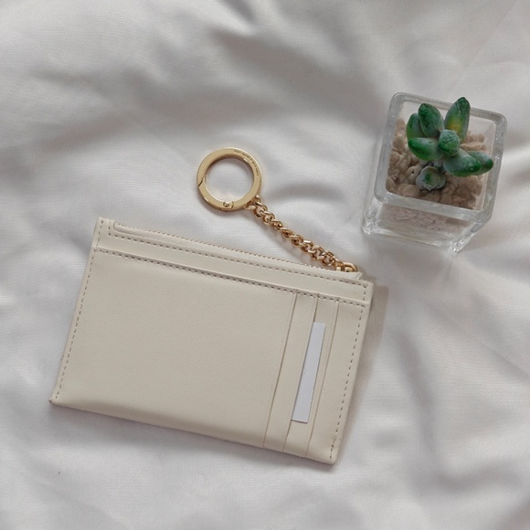 New Kate Spade Carey Smooth Quilted Small Card Holder Meringue KG426 $139 - Picture 2 of 3